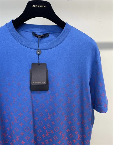 louis vuitton blue monogram shirt|T.